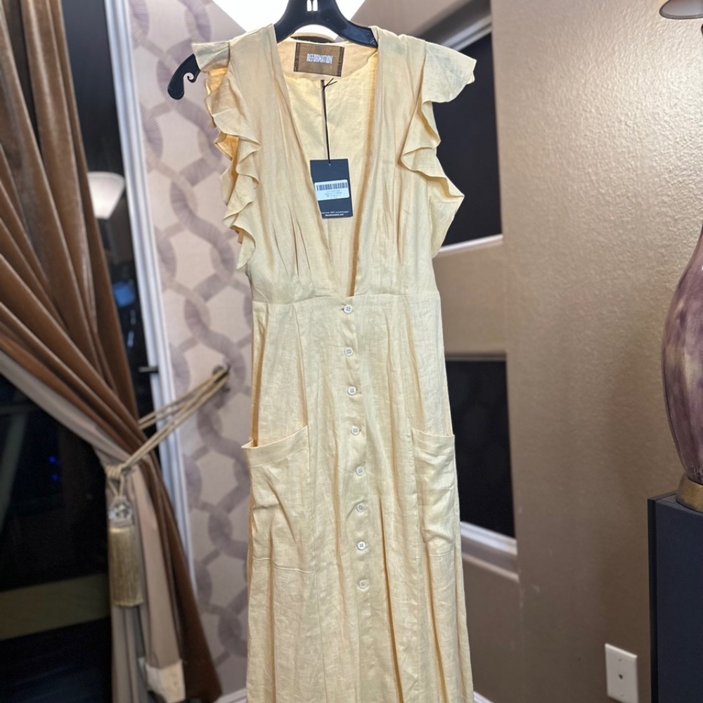 Reformation - Serengeti Dress in Buttercup